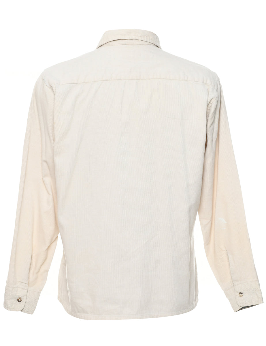 Corduroy White Shirt - M