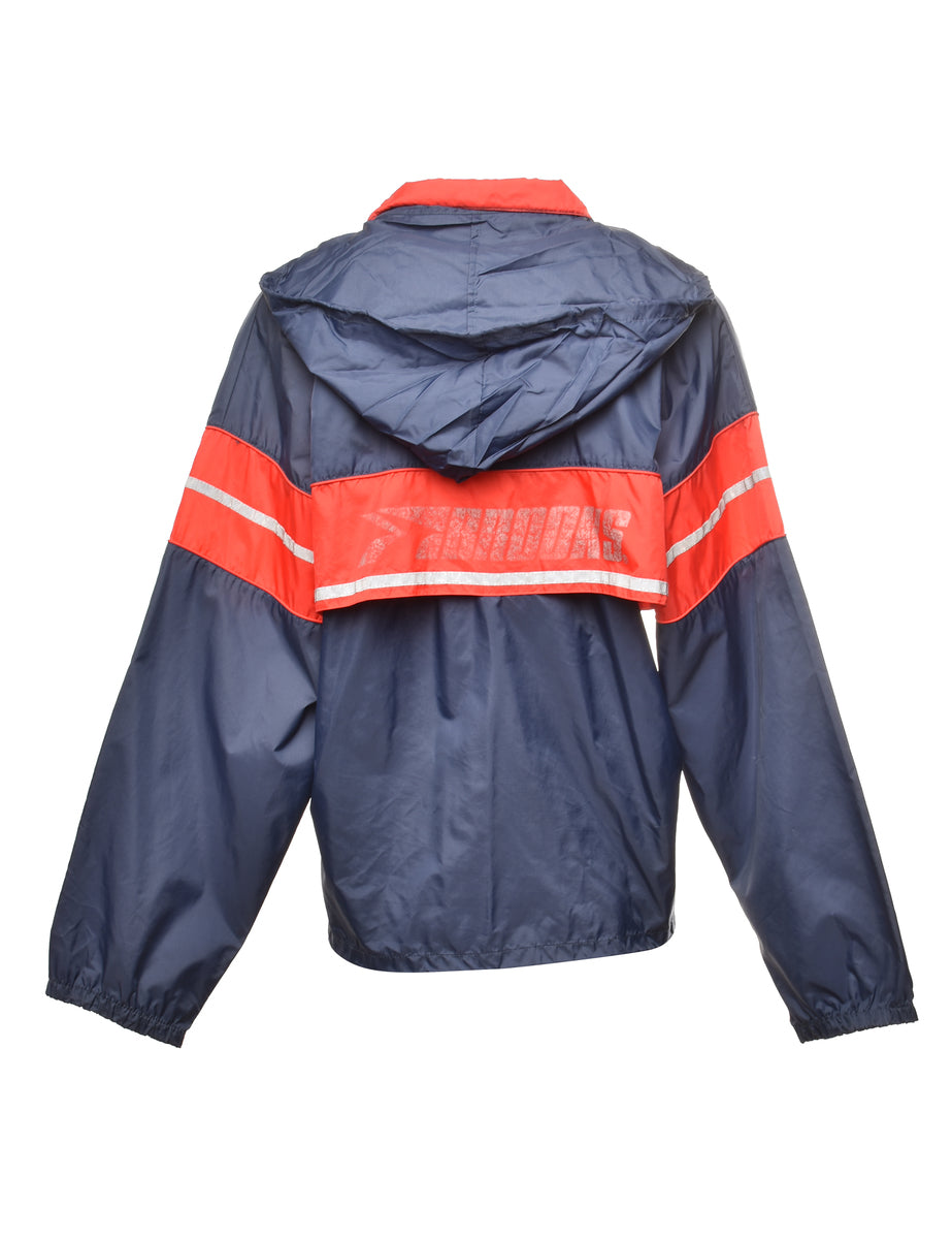 Zip Front Nylon Jacket - L