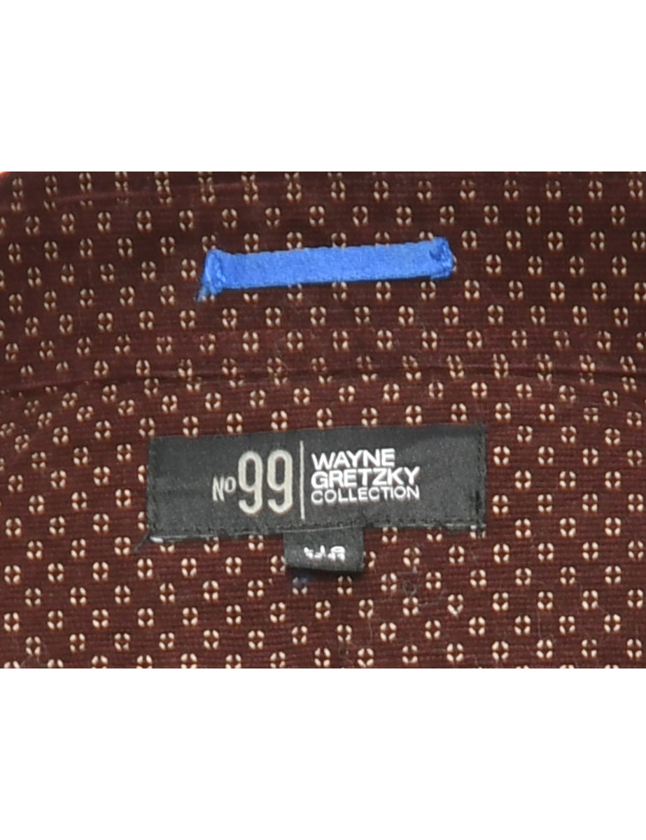 Corduroy Maroon Shirt - L
