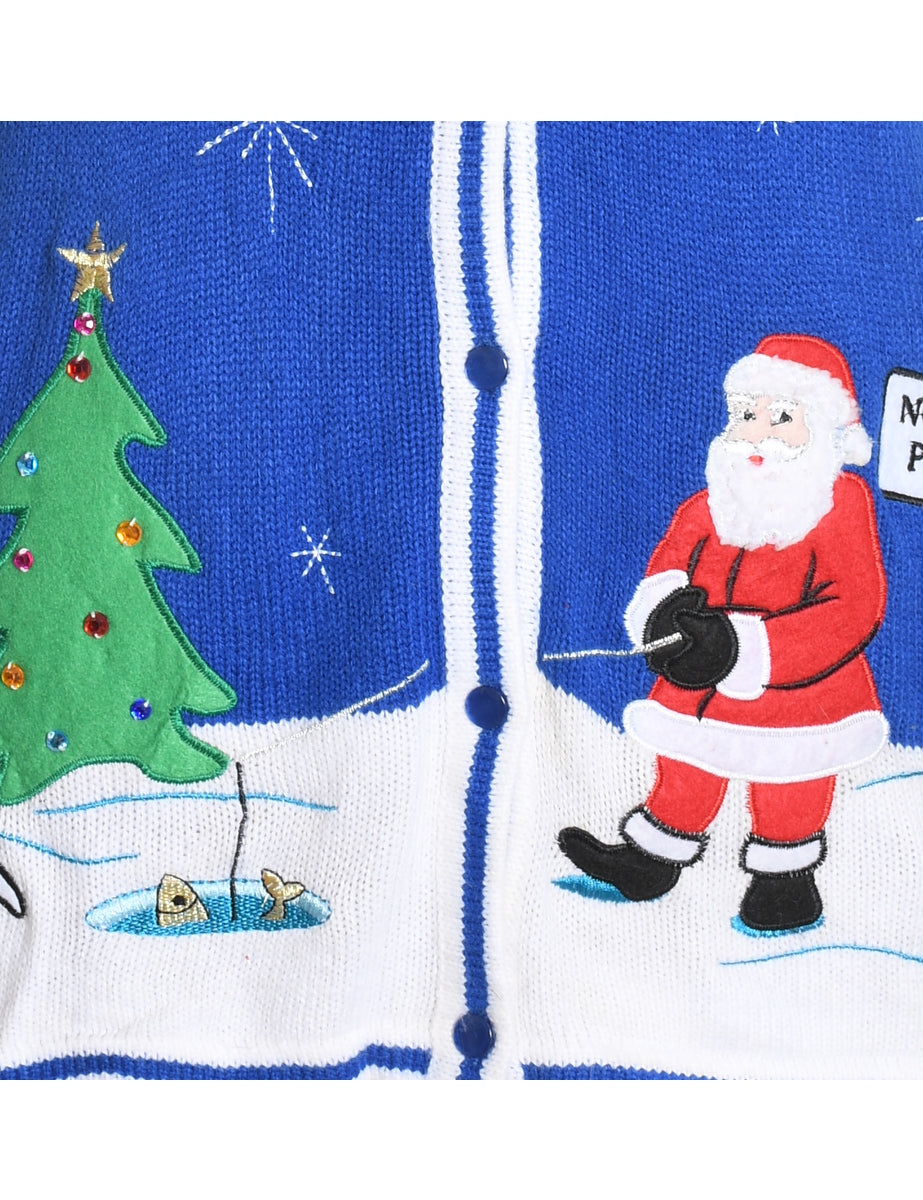Santa Claus Christmas Sweater Vest - S
