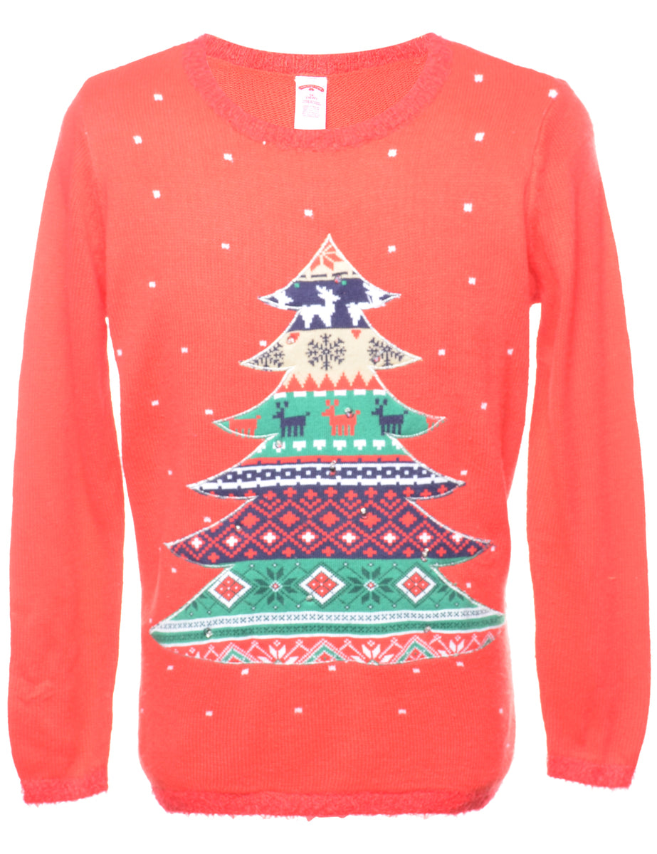 Christmas Tree Design Jumper - XL