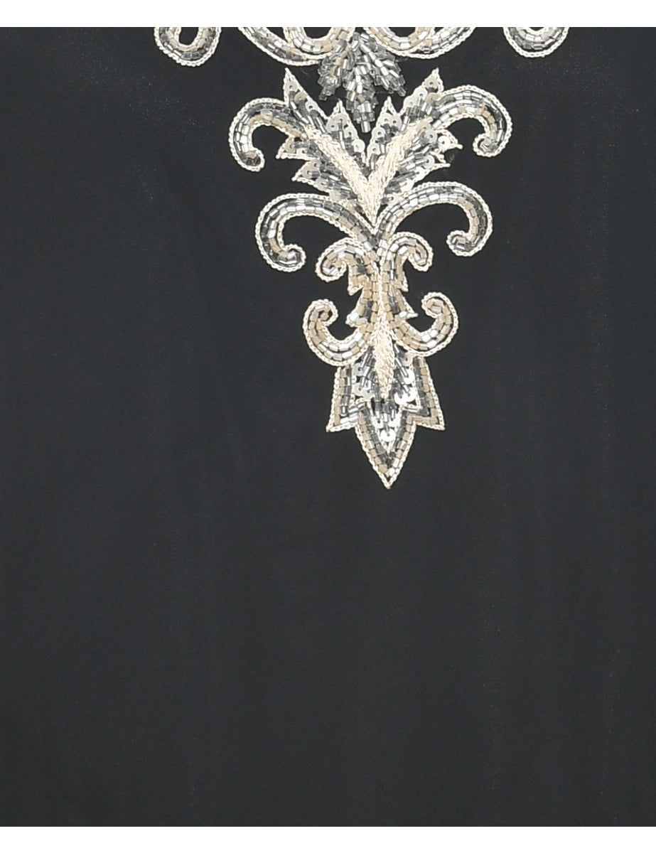 Beaded Evening Top - M