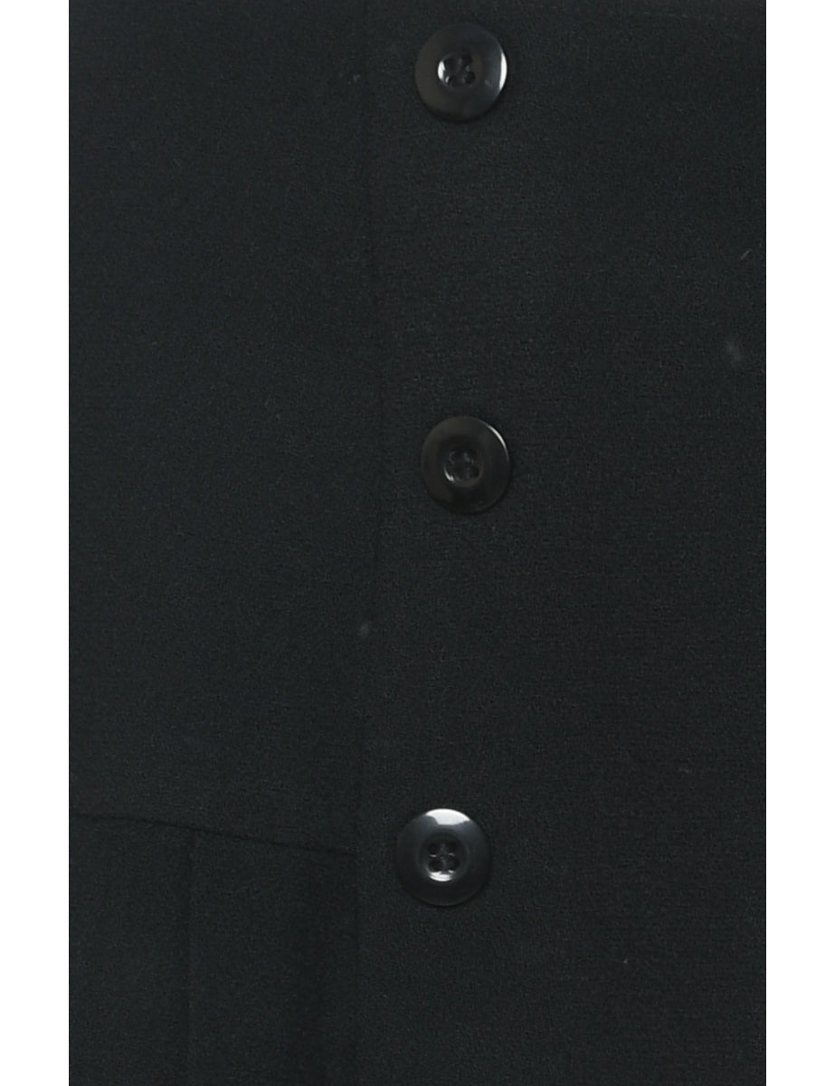 Wool Pleated Skirt - M