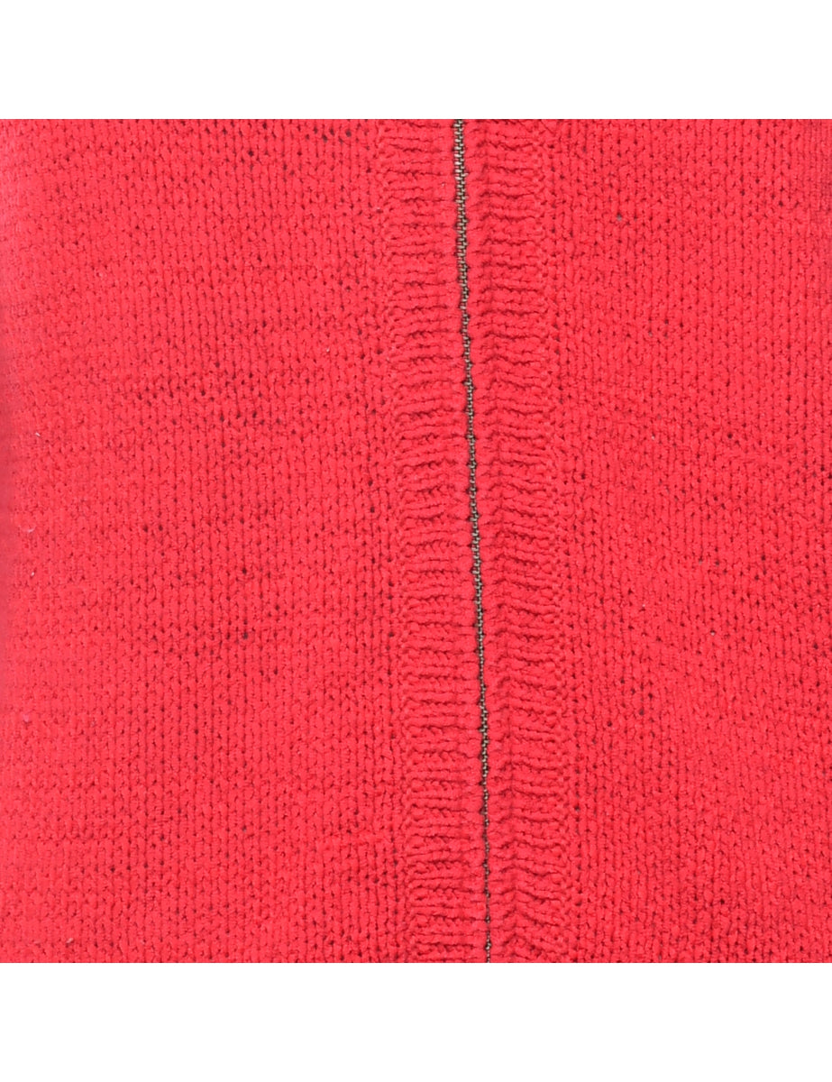 Red Cardigan - L
