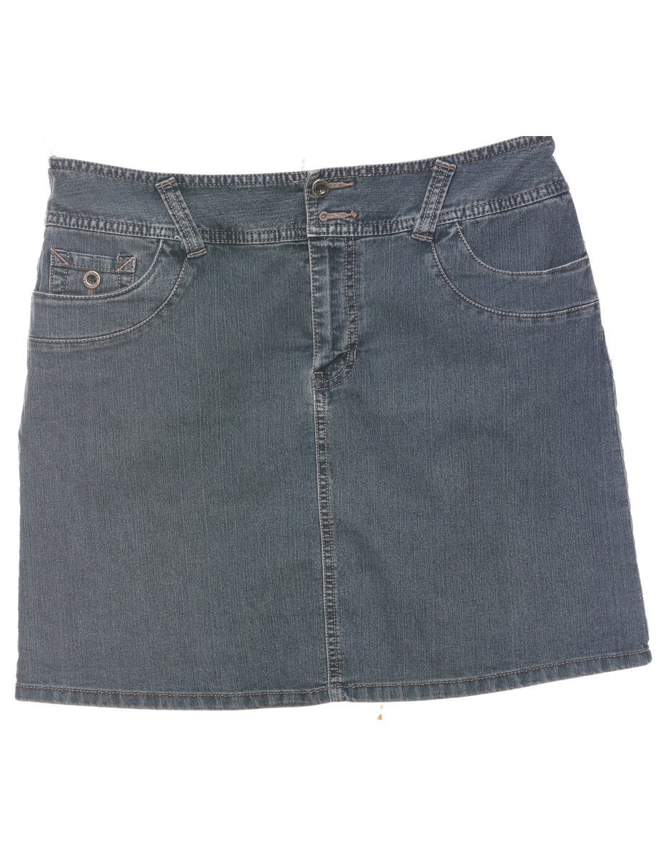 A-Line Denim Skirt - M