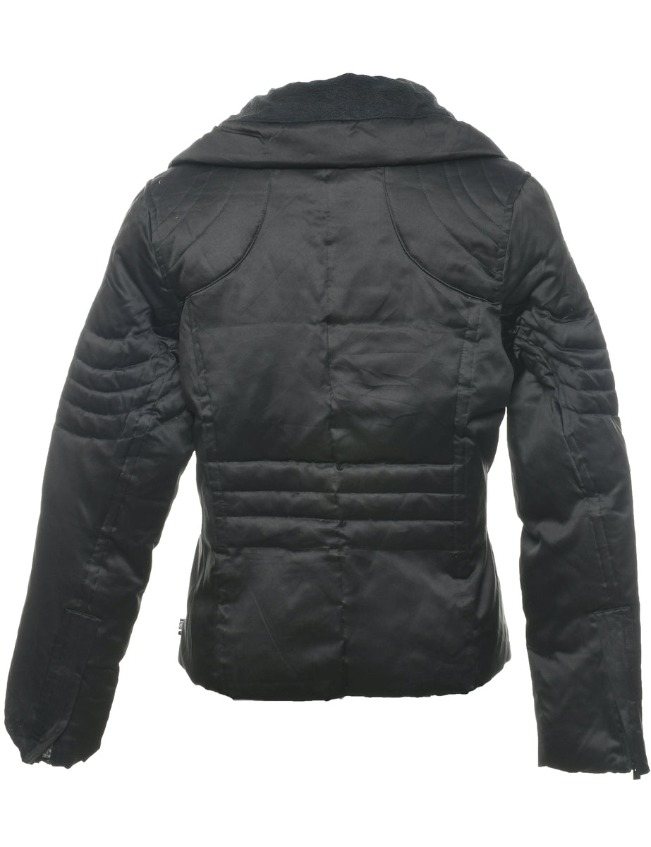 Zip Front Puffer Jacket - M