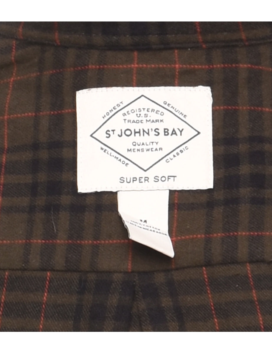 St John's Bay Checked Shirt - M
