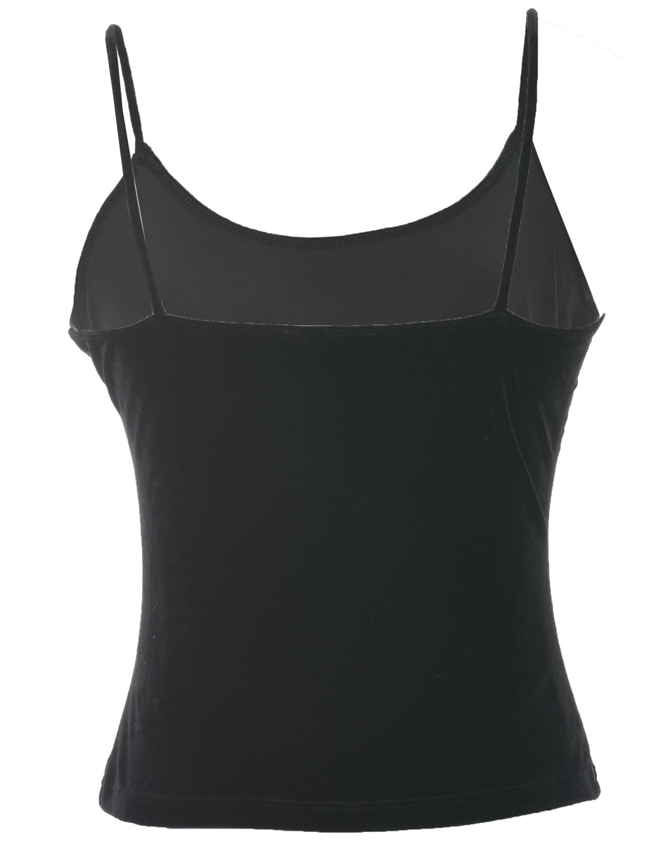 Strappy Velvet Evening Top - S