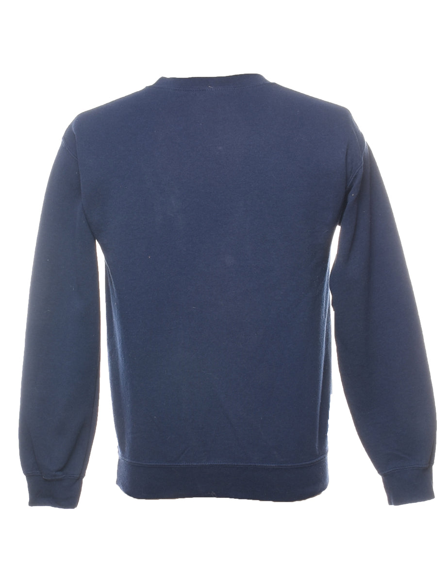 Navy & Yellow Goodrich Martians Printed Sweatshirt - S