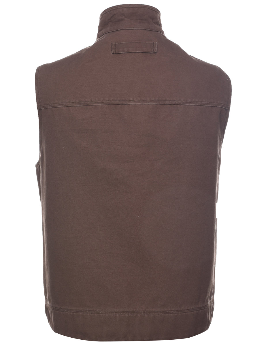 Workwear Brown Waistcoat - L