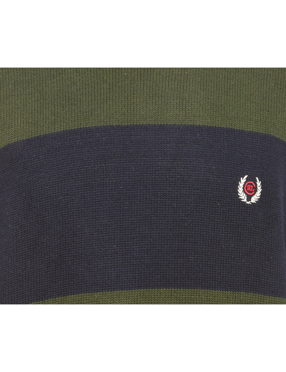 Olive Green Chaps Jumper - M