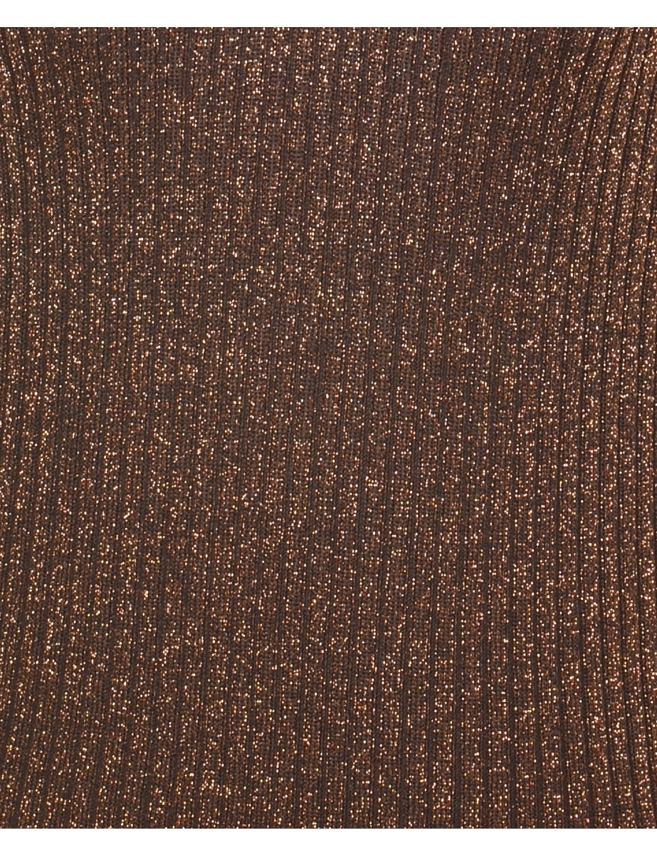Lurex Thread Pattern Jumper - S