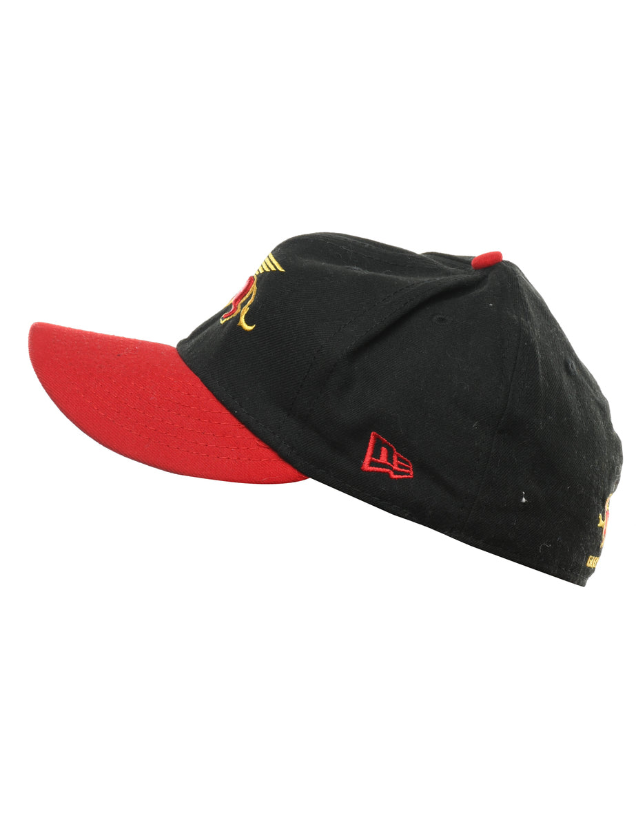 Black Embroidery Cap - XS