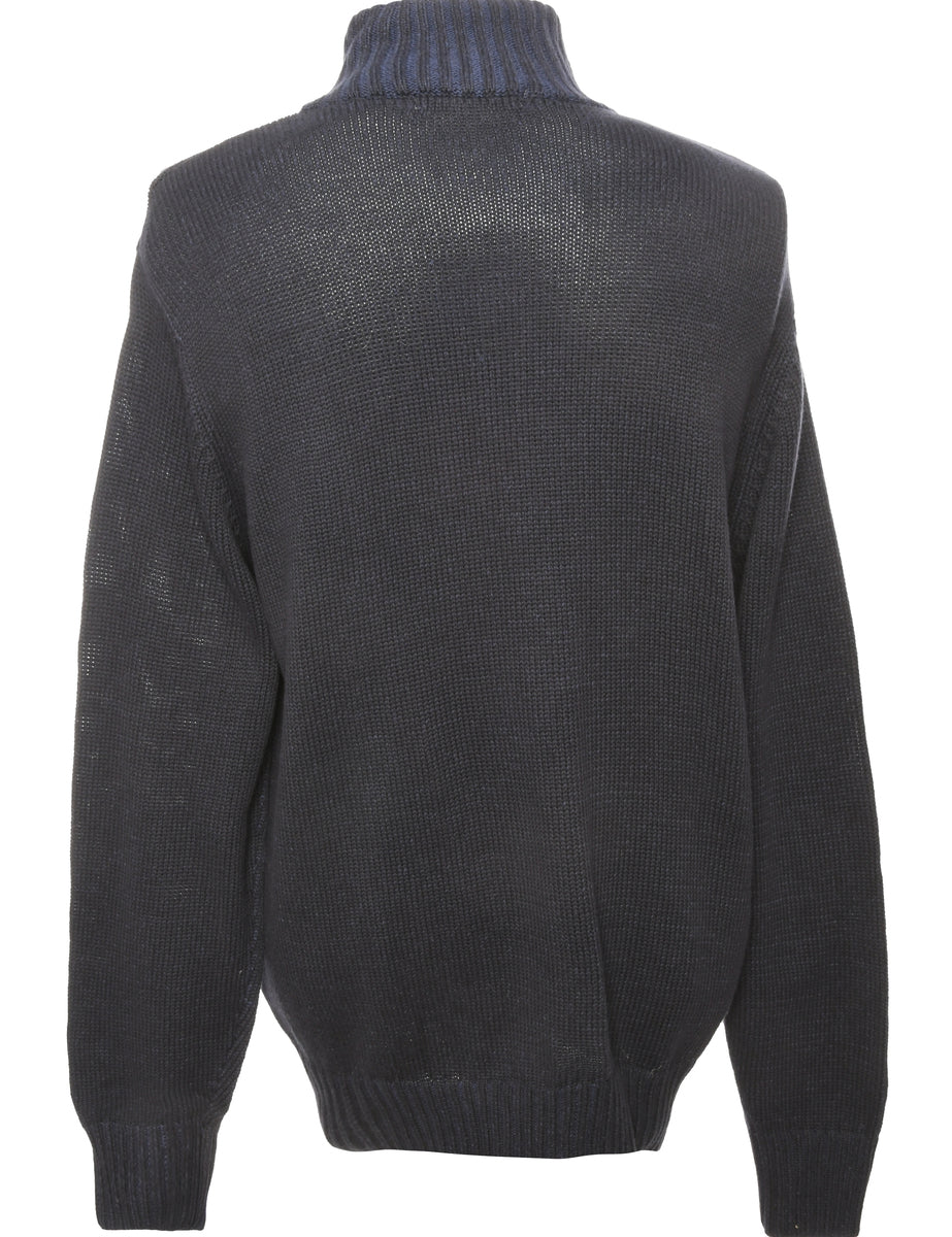 Navy Geoffrey Beene Cardigan - M