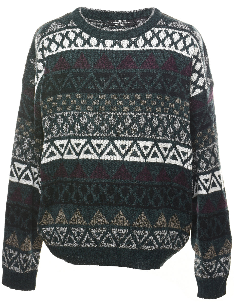 Aztec Print Jumper - XL