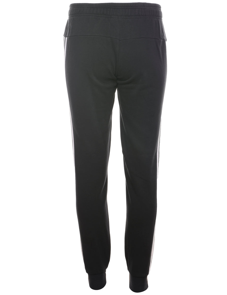 Adidas Black & White Contrast Jogging Bottoms - W26 L30