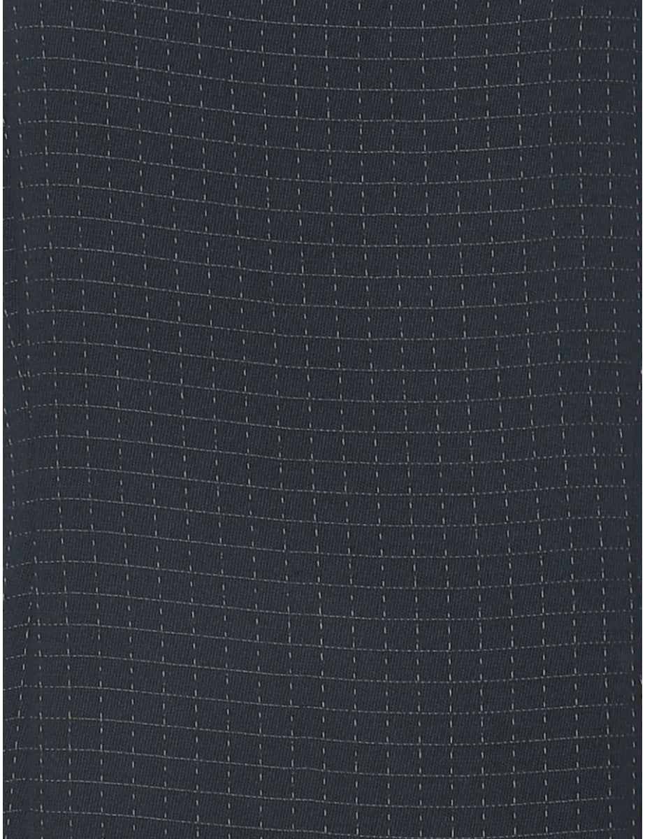 Pinstriped Navy Dress - M