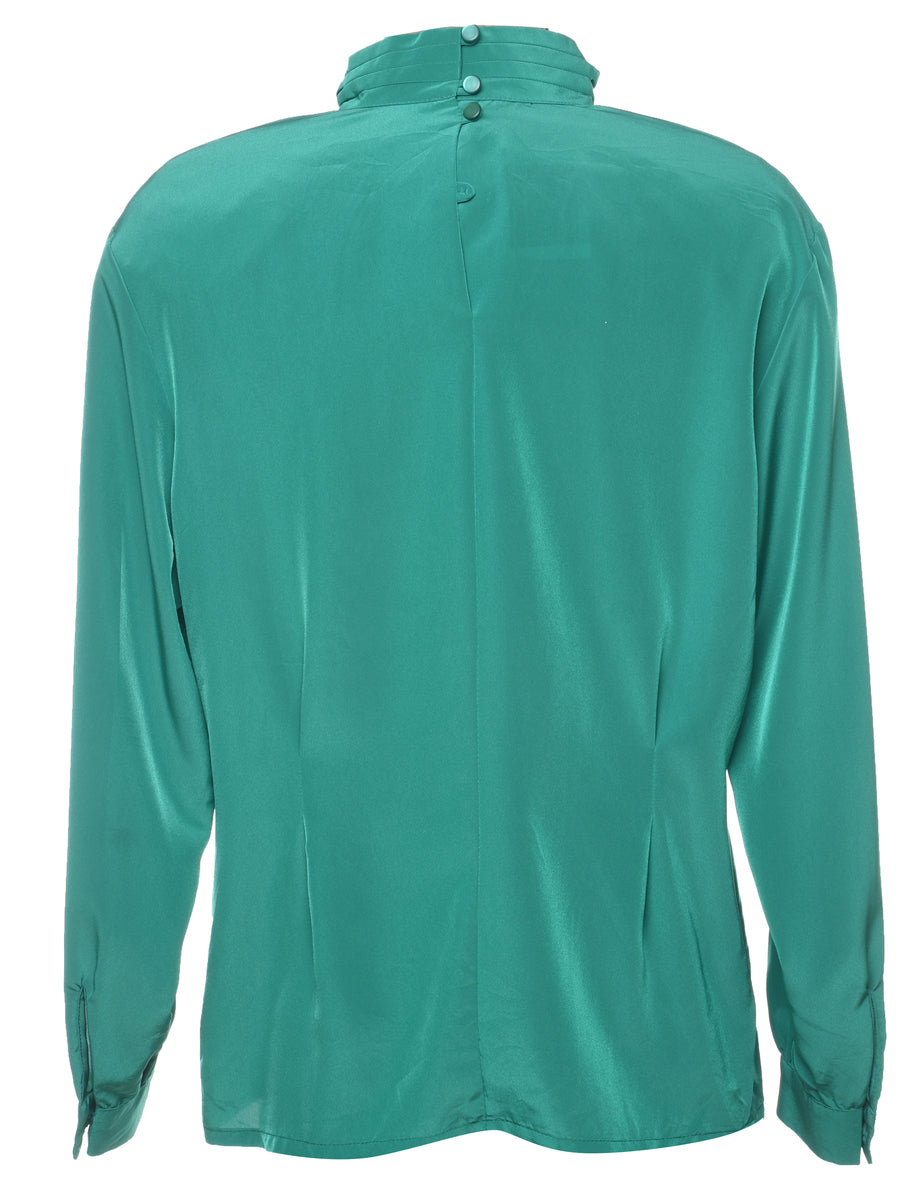 Long Sleeved Green Blouse - L