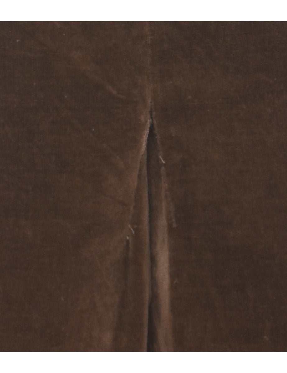 Velvet A-line Skirt - M