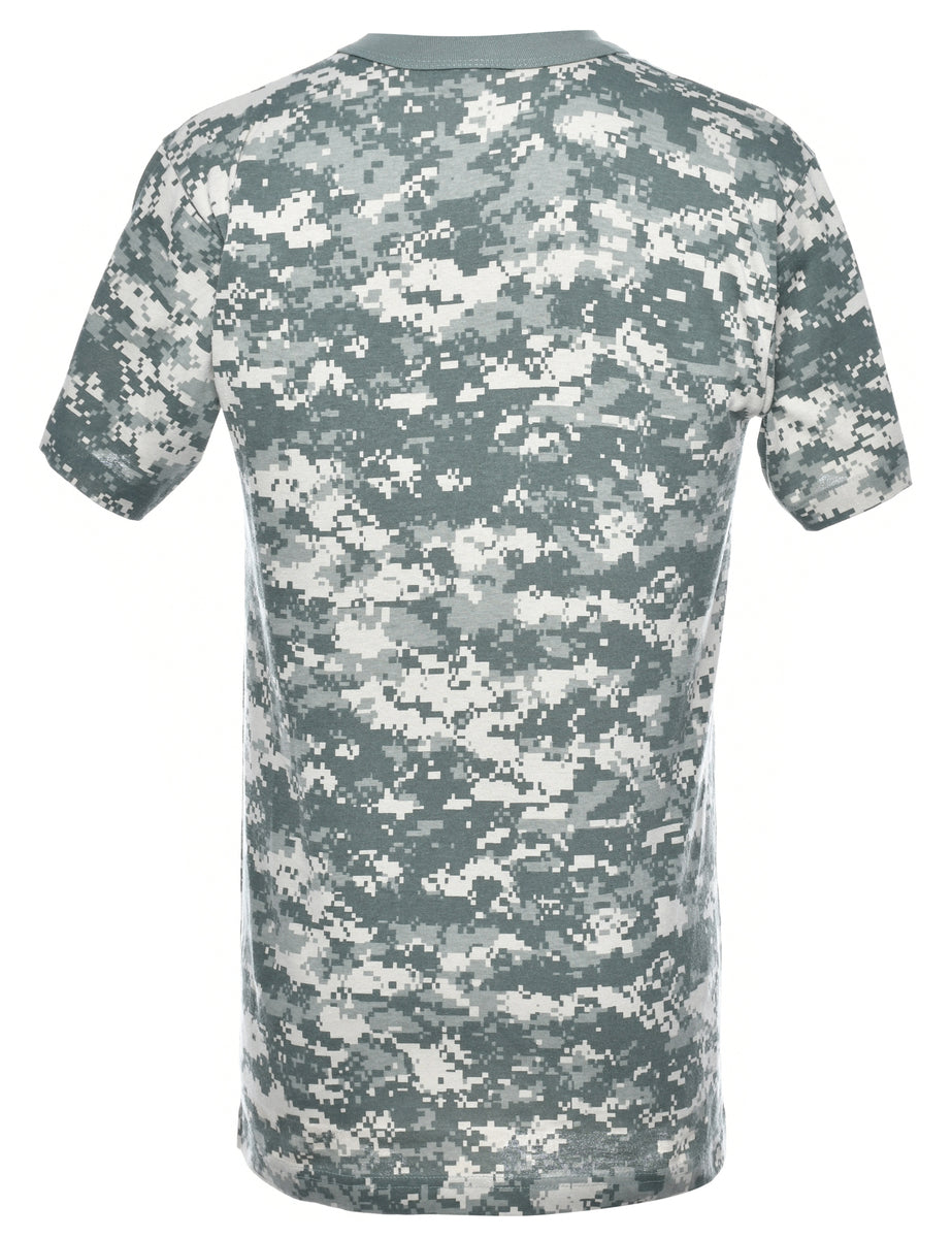 Extra Long Printed T-shirt - S