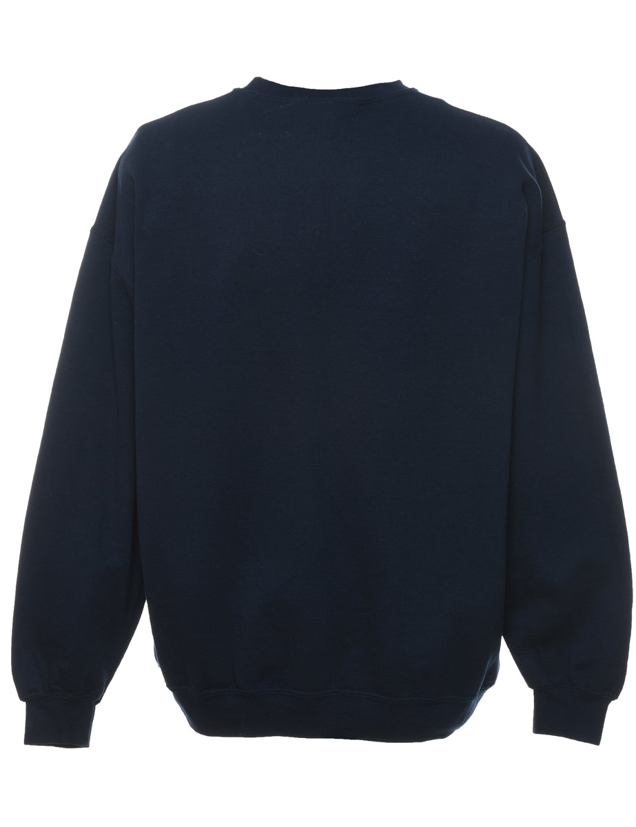 Navy Christmas Sweatshirt - XL