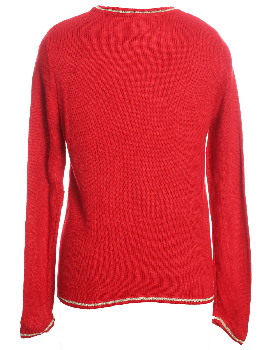 Santa Claus Christmas Jumper - M