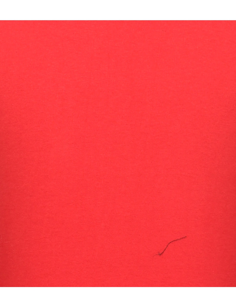 Red Printed T-shirt - S