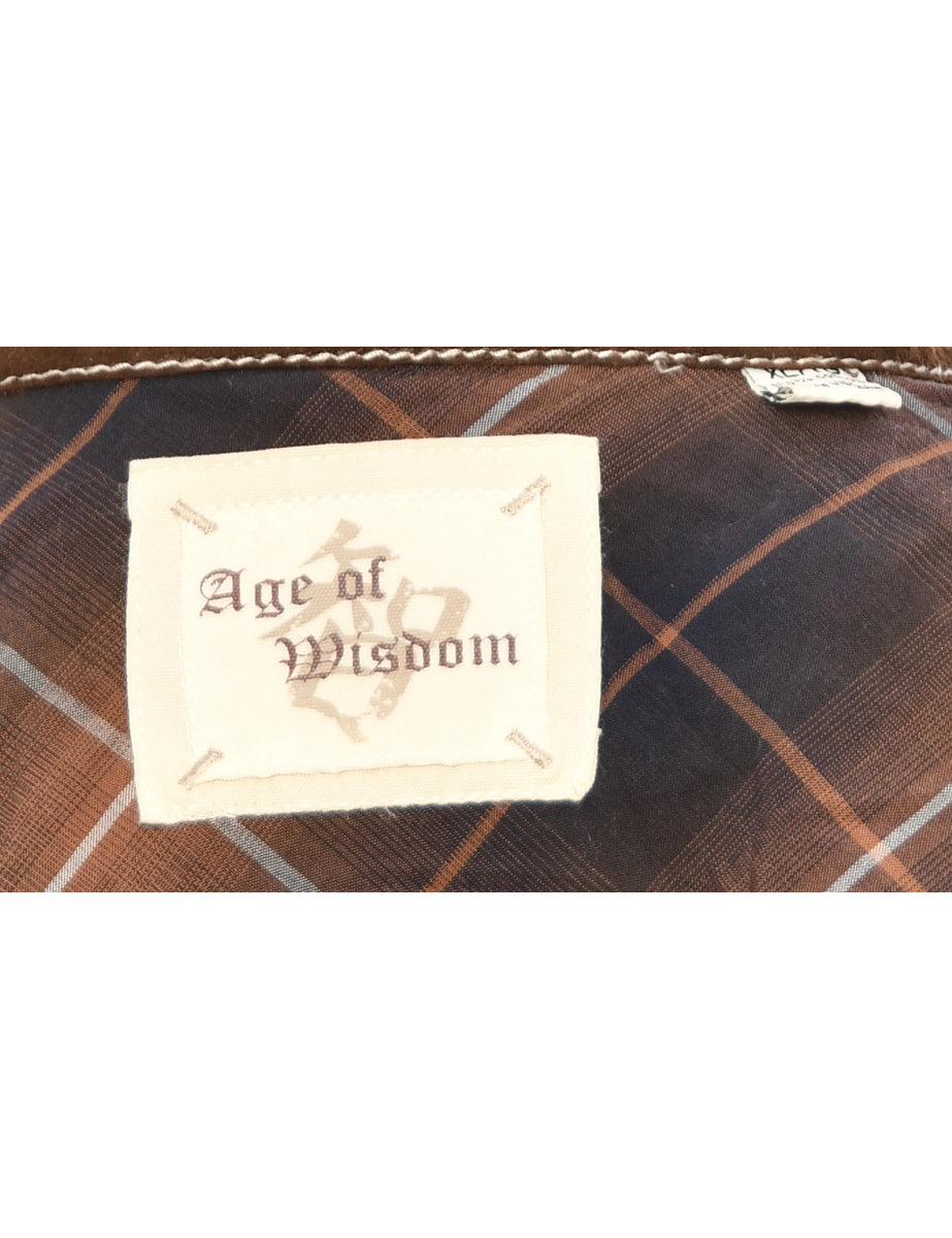 Corduroy Dark Brown Shirt - XL