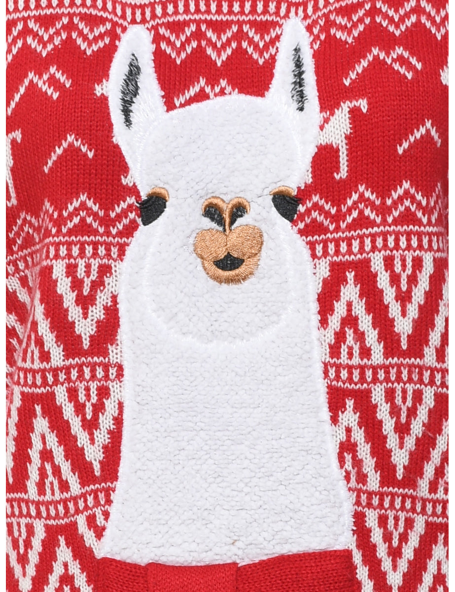 Animal Design Christmas Jumper - S