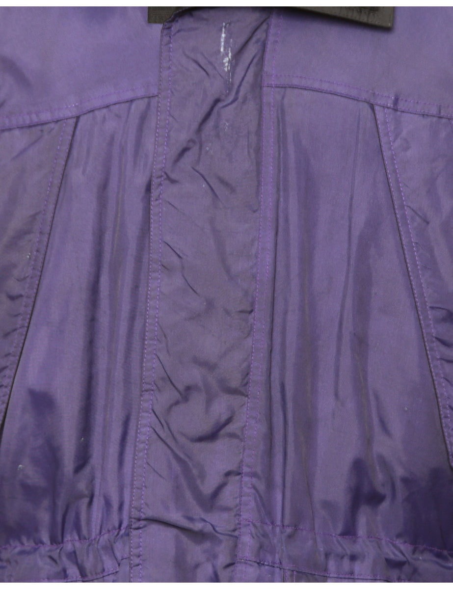 Purple & Black Two-Tone Mountaineering Jacket - L