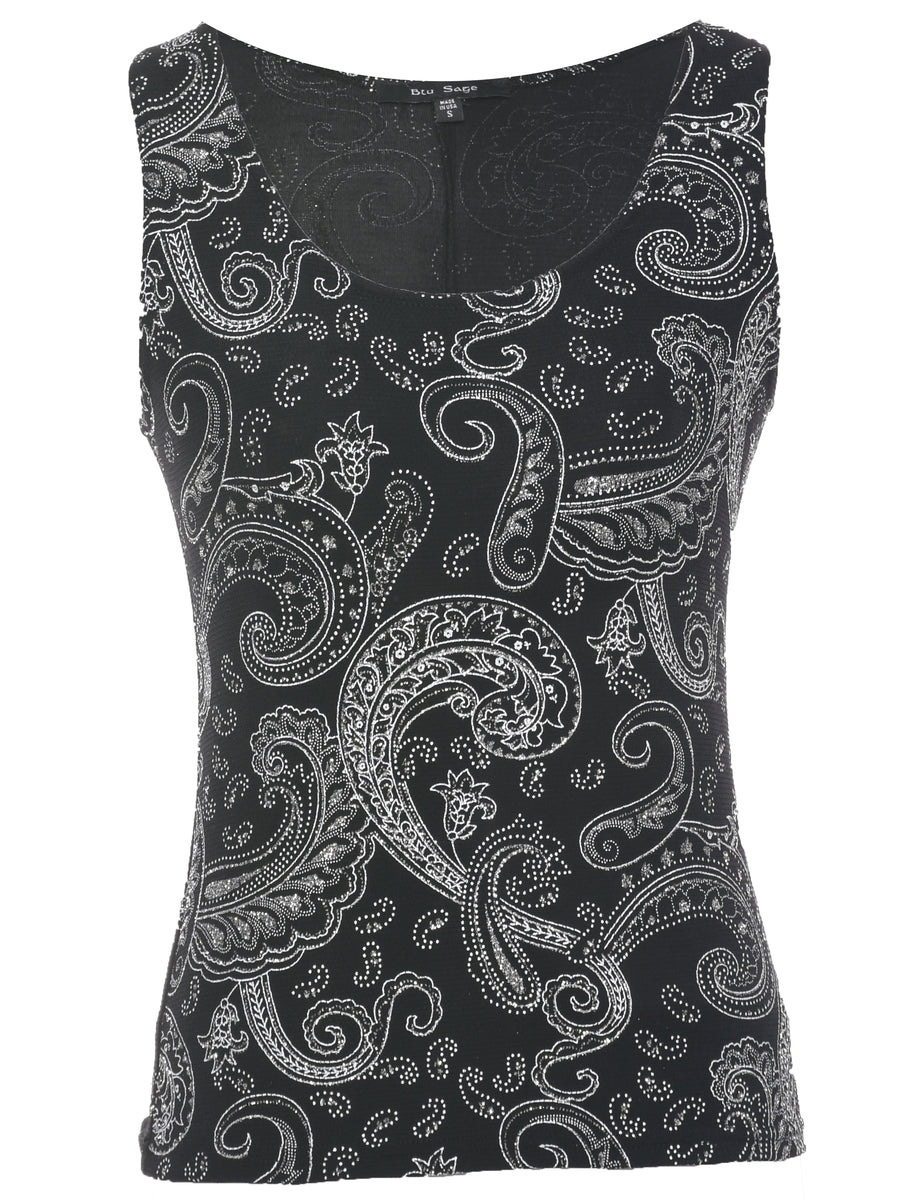 Paisley Evening Top - S
