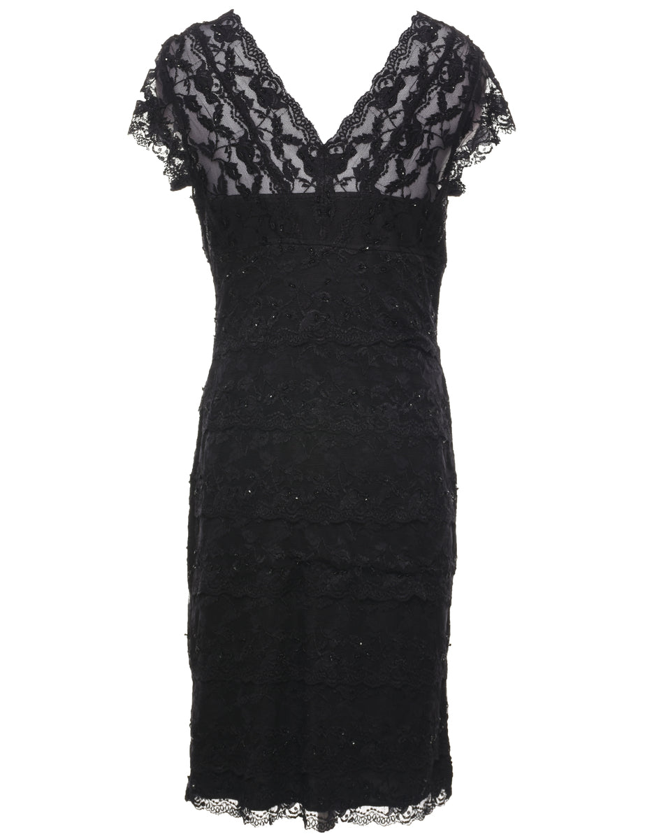Lace Evening Dress - M