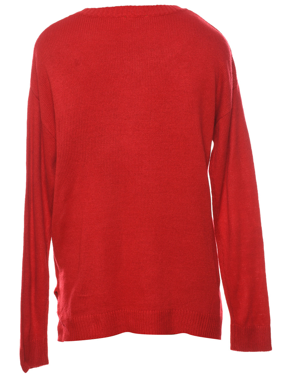 Red Christmas Jumper - XL