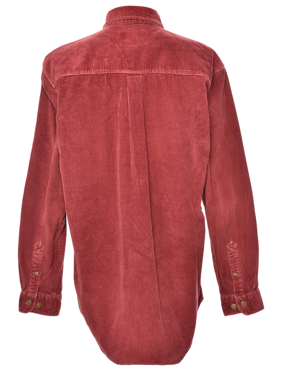 Maroon Corduroy Shirt - L