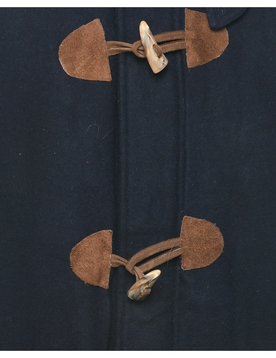 Navy Duffle Coat - L