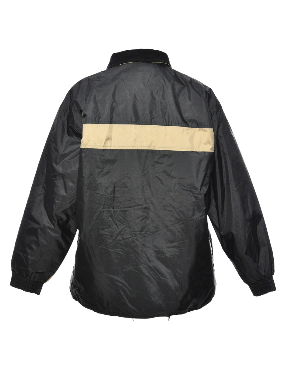 Beige & Black Two-Tone Mountaineering Jacket - M