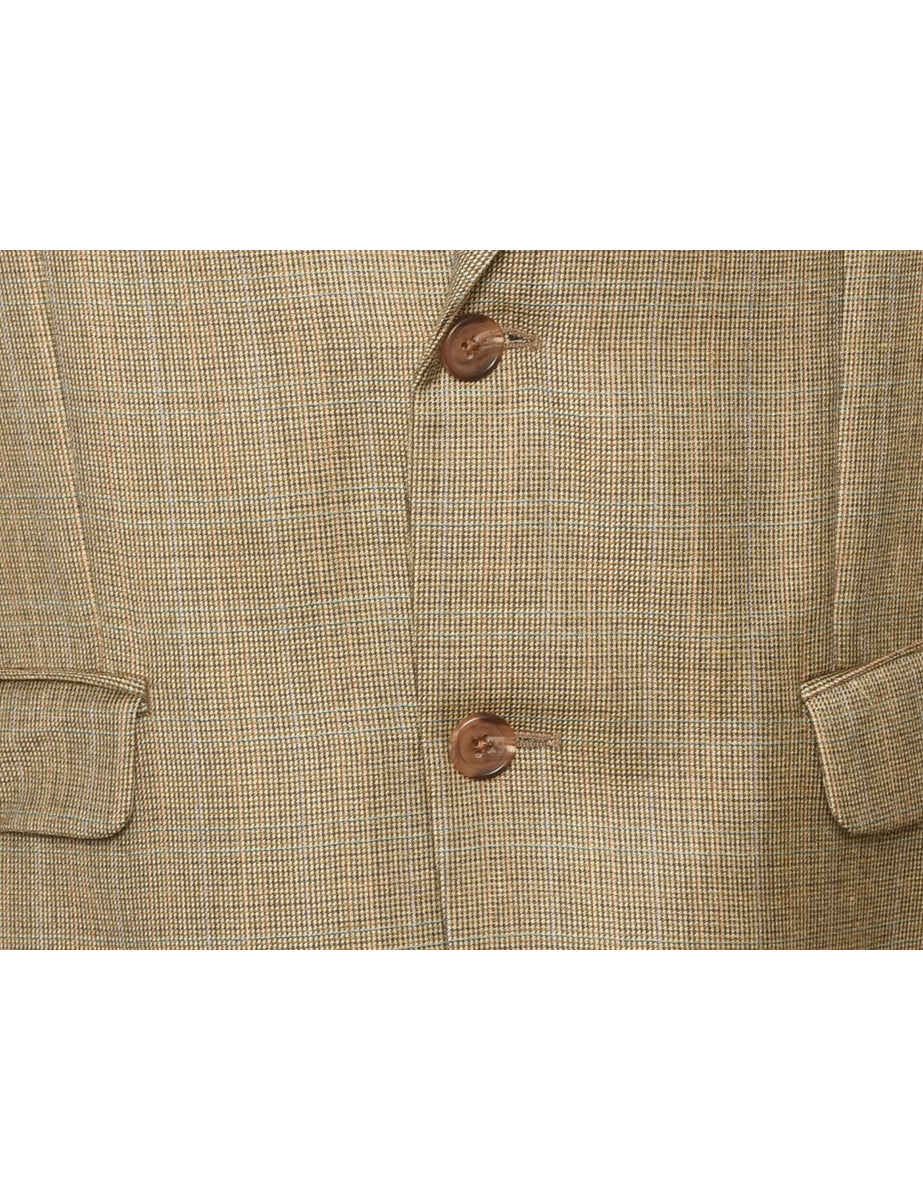 Single Breasted Light Brown Blazer - L