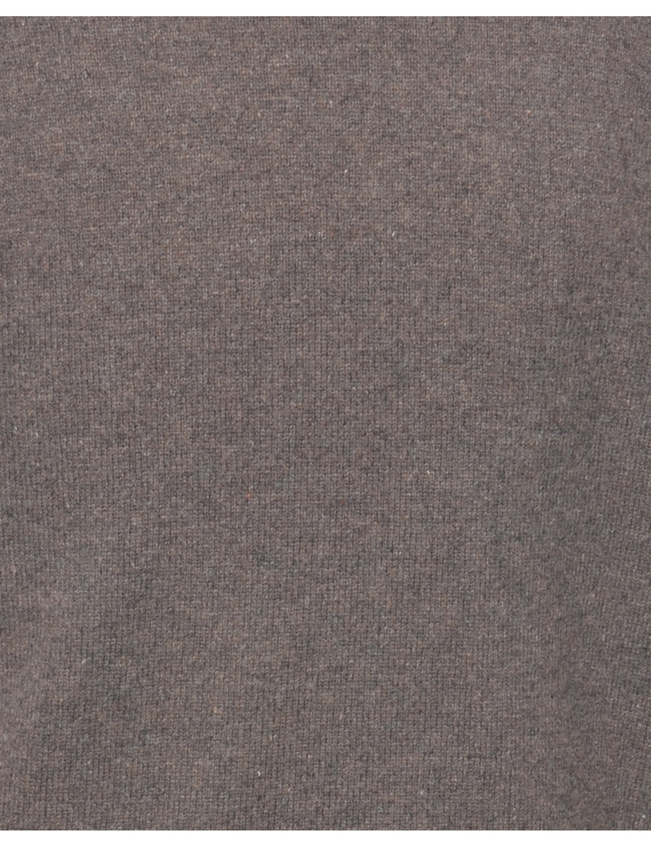 Long Sleeved Brown Jumper - S