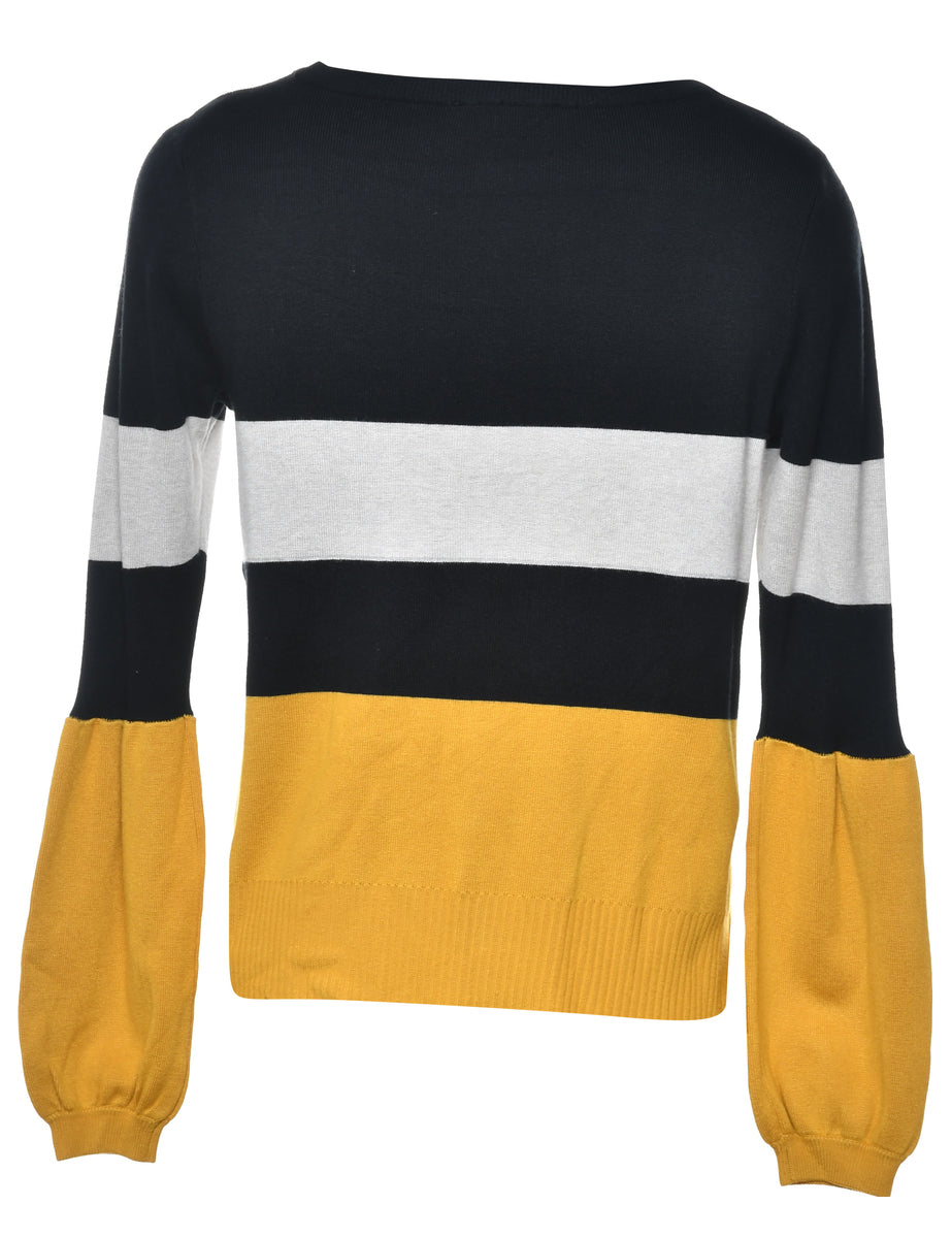 Colour Block Jumper - S