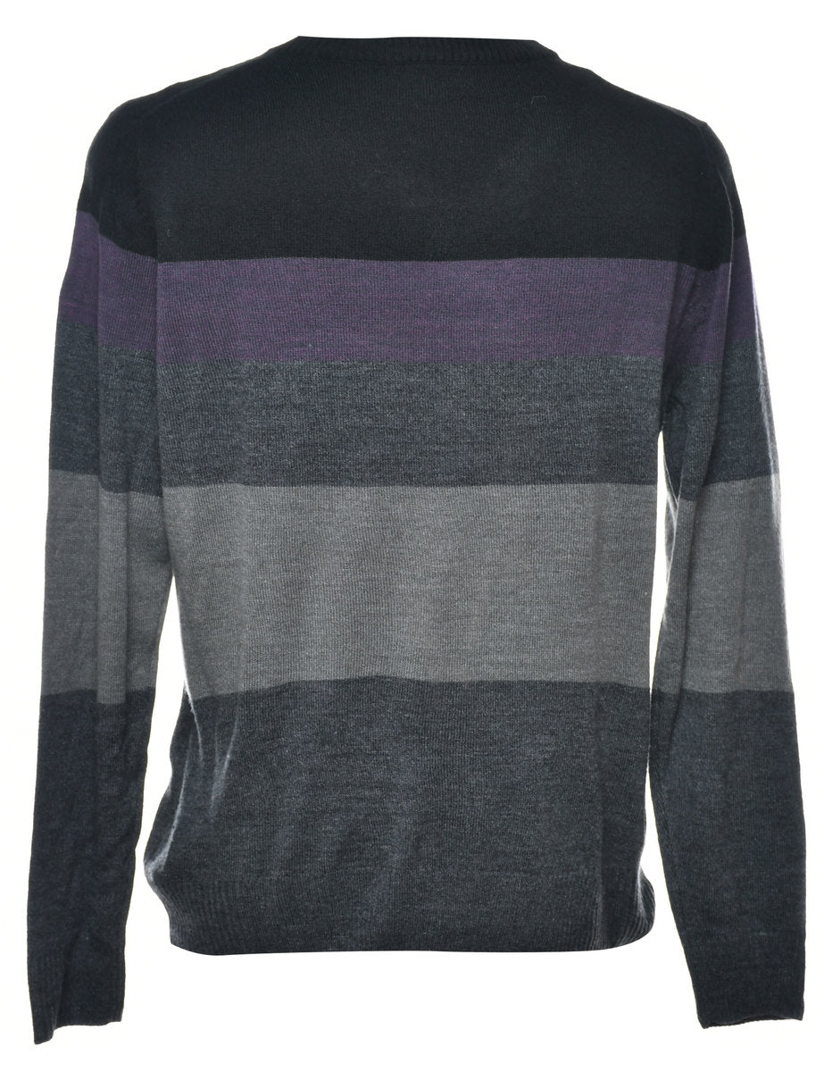 Colour Block Jumper - M