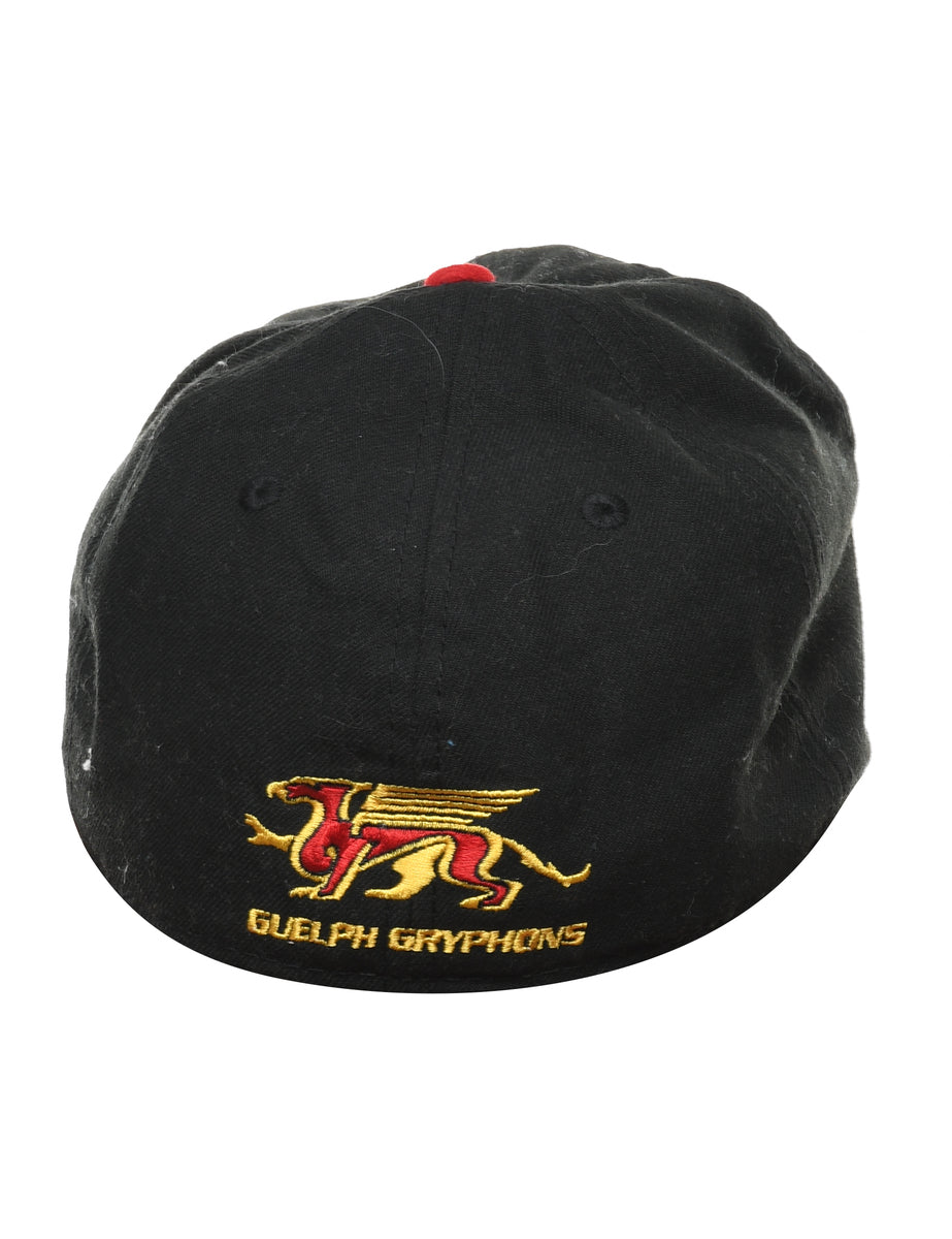 Black Embroidery Cap - XS
