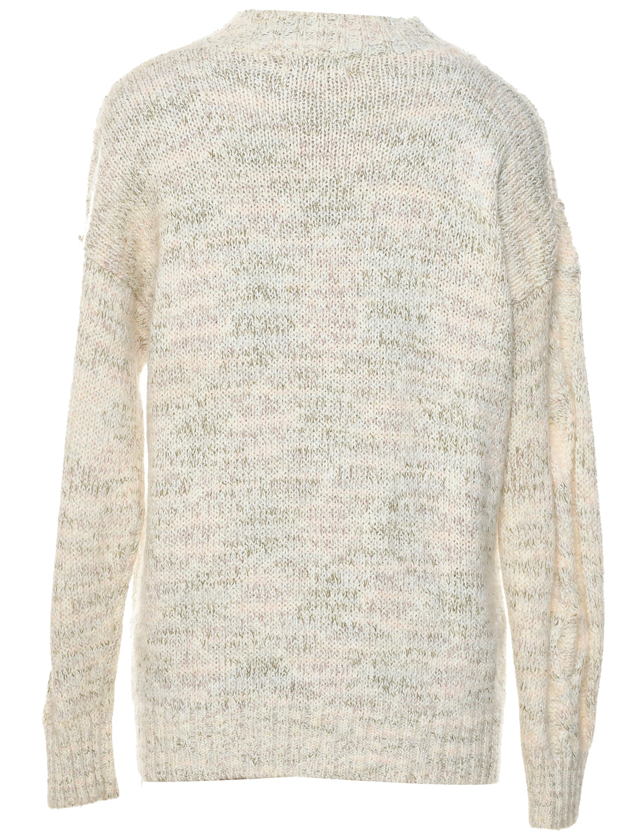 Cable Knit Jumper - M