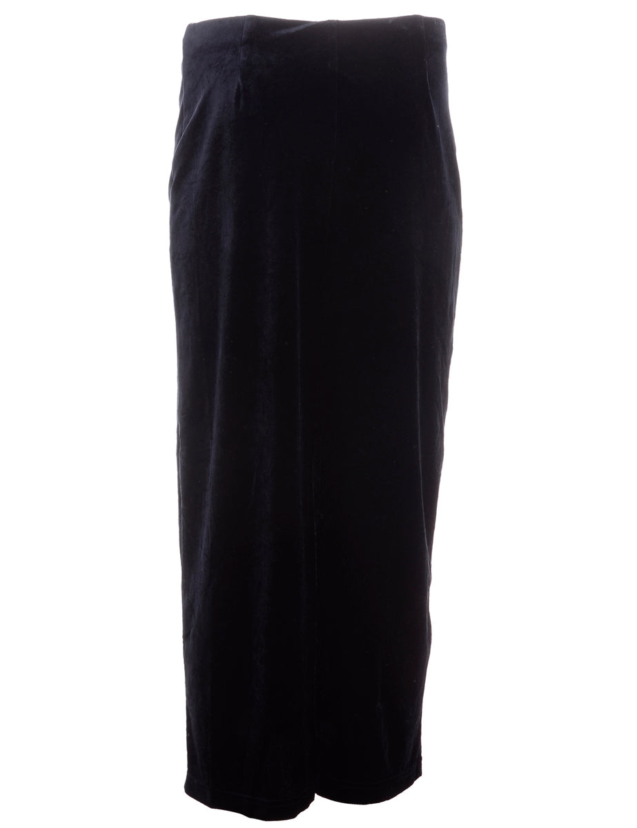 Black Midi Skirt - M