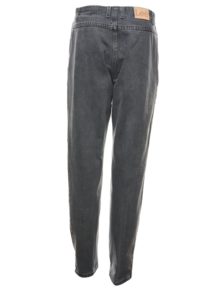 Lee Black Denim Trousers - W30 L33