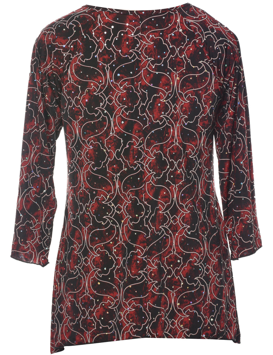Floral Evening Top - M