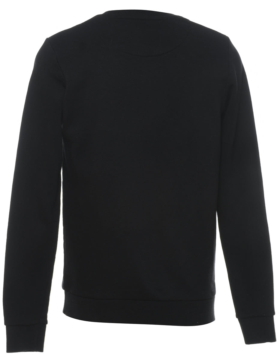 Black Festive Season Christmas Sweatshirt - S