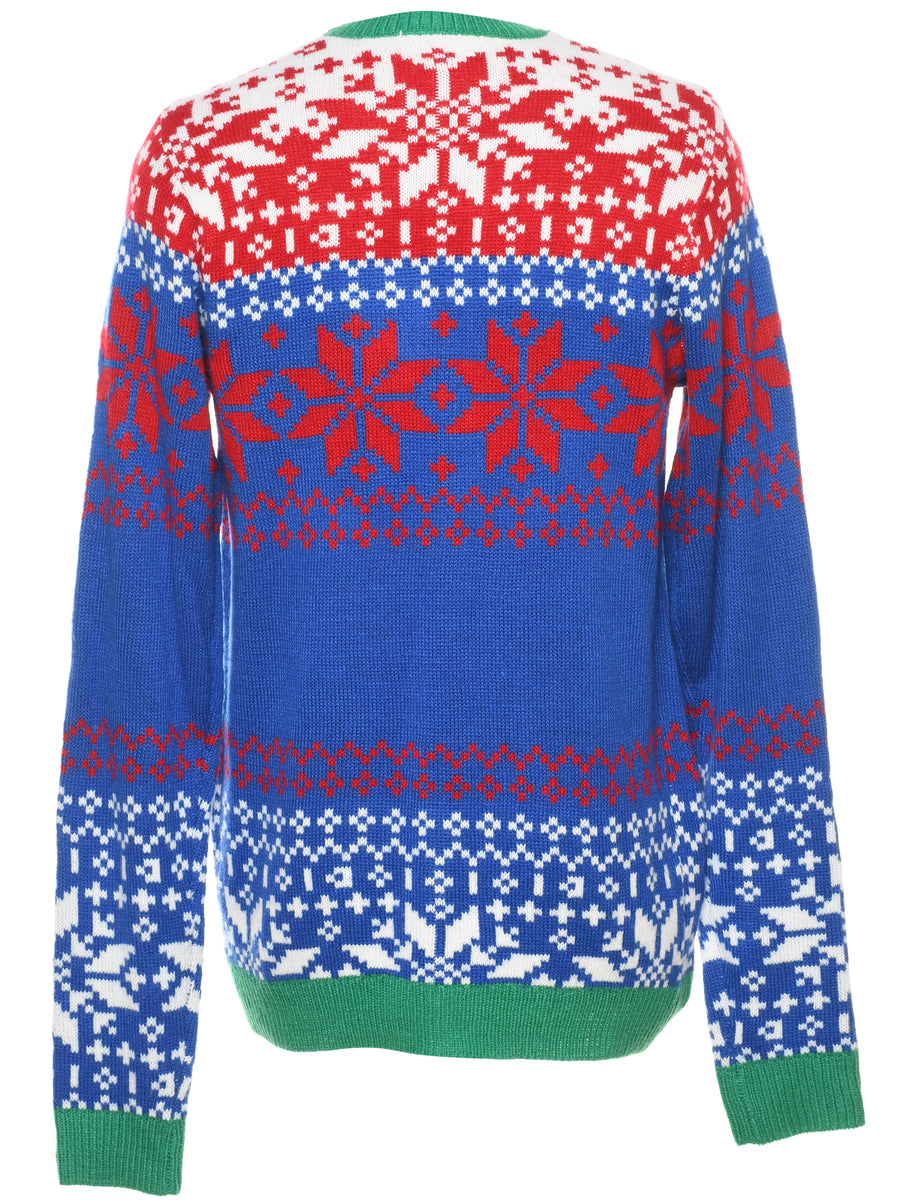 Santa Claus Christmas Jumper - M