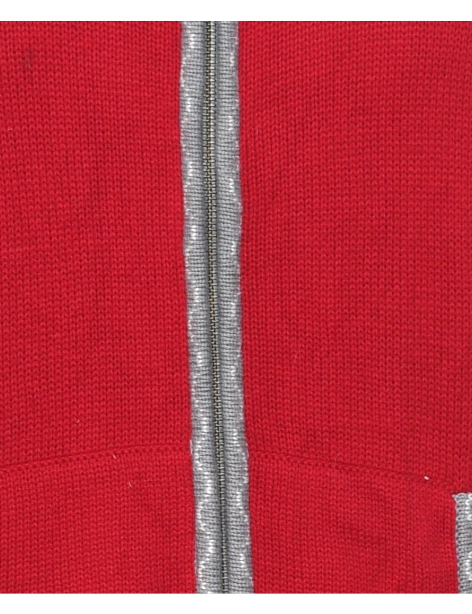 Snowfall Design Christmas Cardigan - M