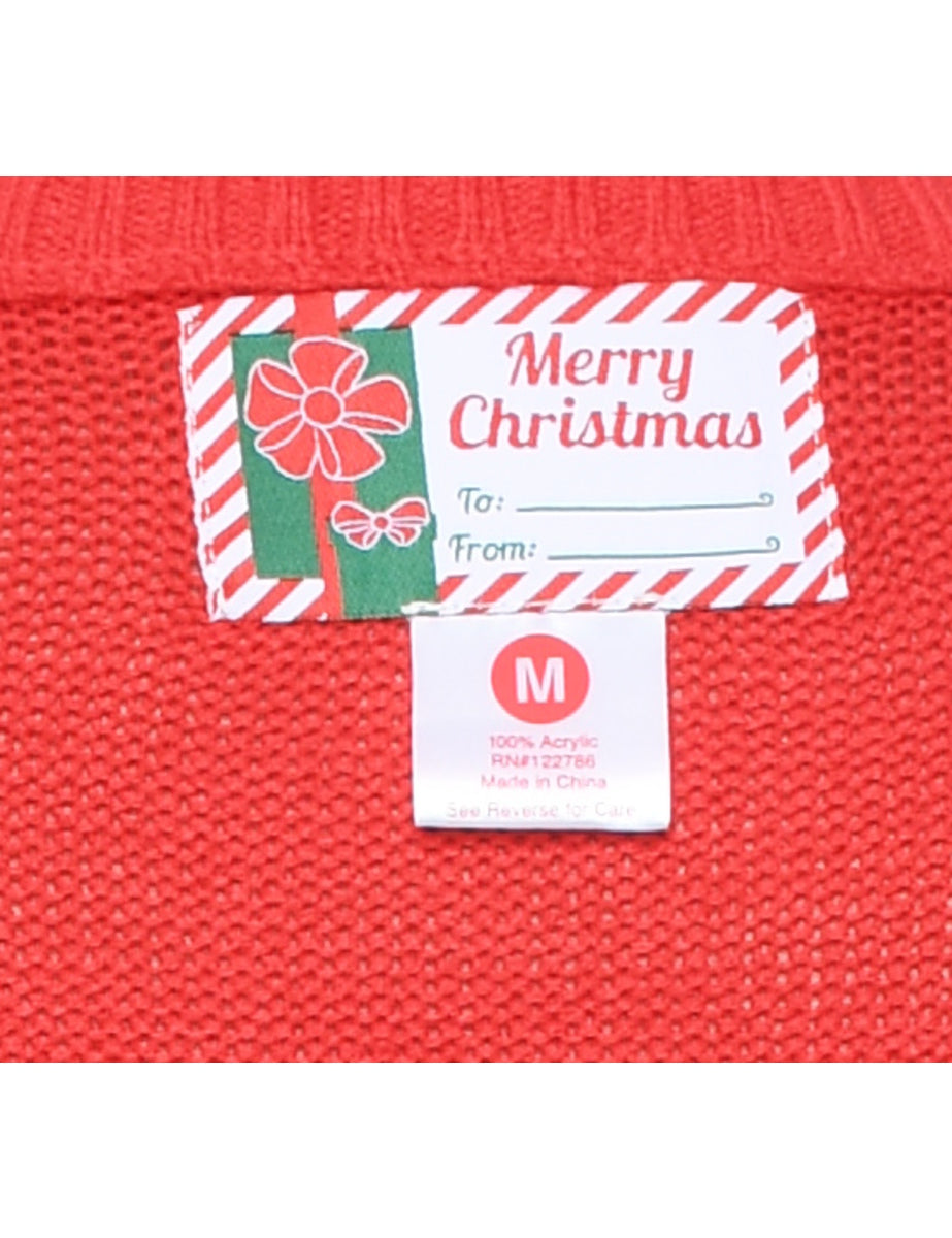 Red Christmas Jumper - M