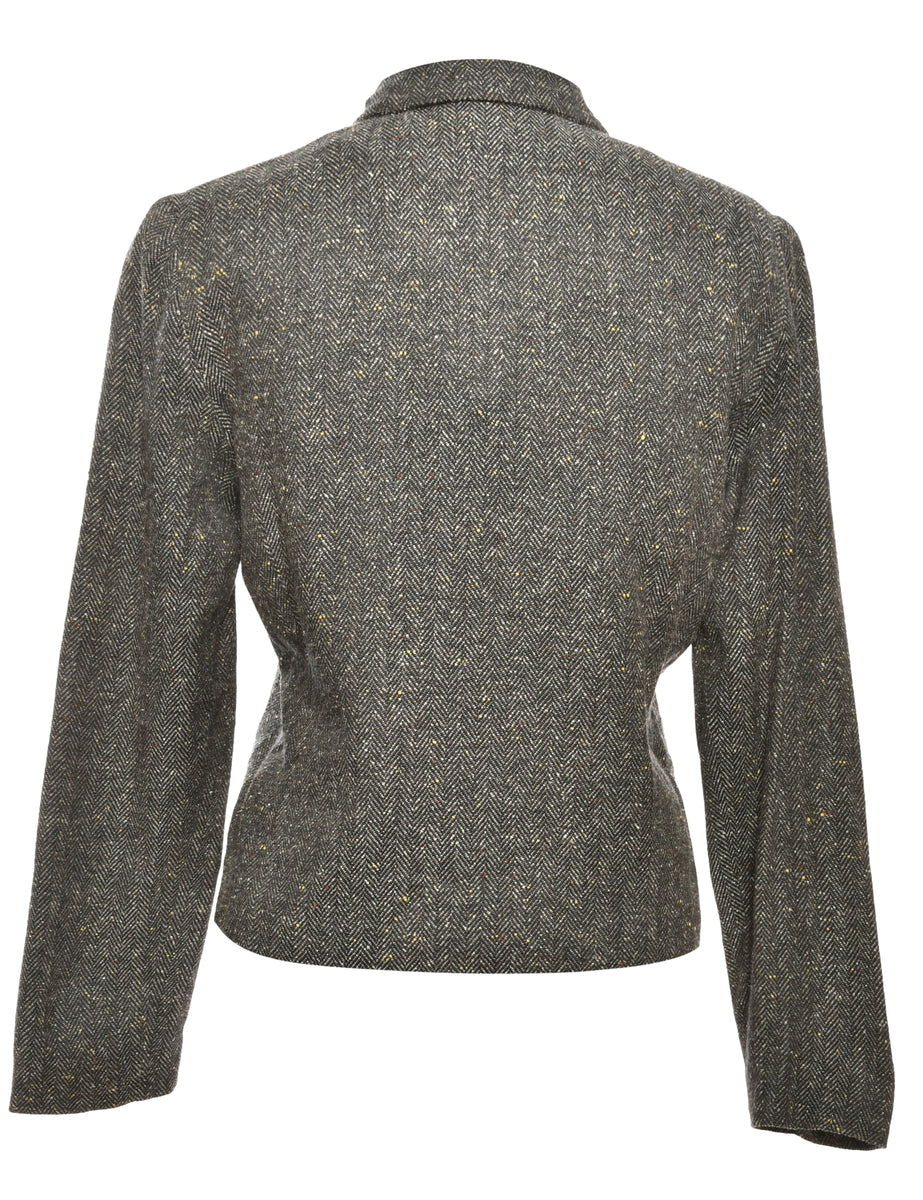 Herringbone Tweed Jacket - M